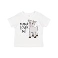 thumbnail image 1 of Inktastic Mama Loves Me Cute Goat Boys or Girls Toddler T-Shirt, 1 of 5