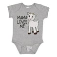 thumbnail image 1 of Inktastic Mama Loves Me- cute goat Boys or Girls Baby Bodysuit, 1 of 5