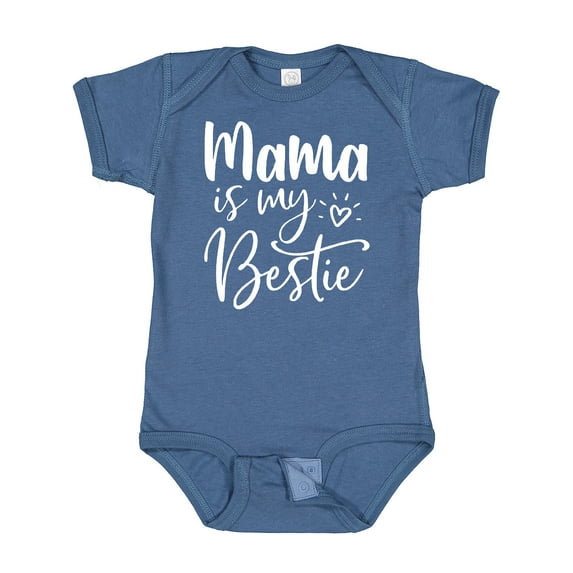 Inktastic Mama is My Bestie Boys or Girls Baby Bodysuit