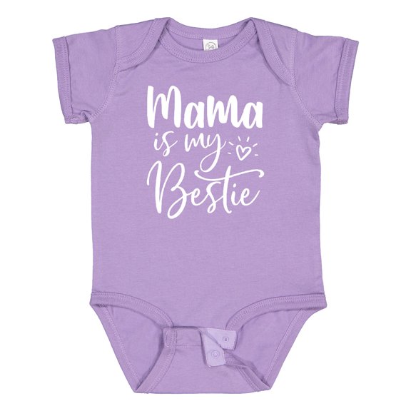 Inktastic Mama is My Bestie Boys or Girls Baby Bodysuit