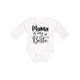 thumbnail image 1 of Inktastic Mama is My Bestie Boys or Girls Long Sleeve Baby Bodysuit, 1 of 5