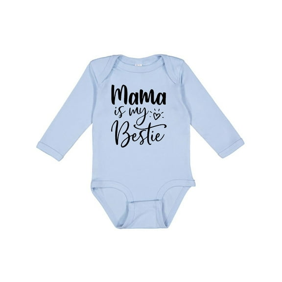 Inktastic Mama is My Bestie Boys or Girls Long Sleeve Baby Bodysuit
