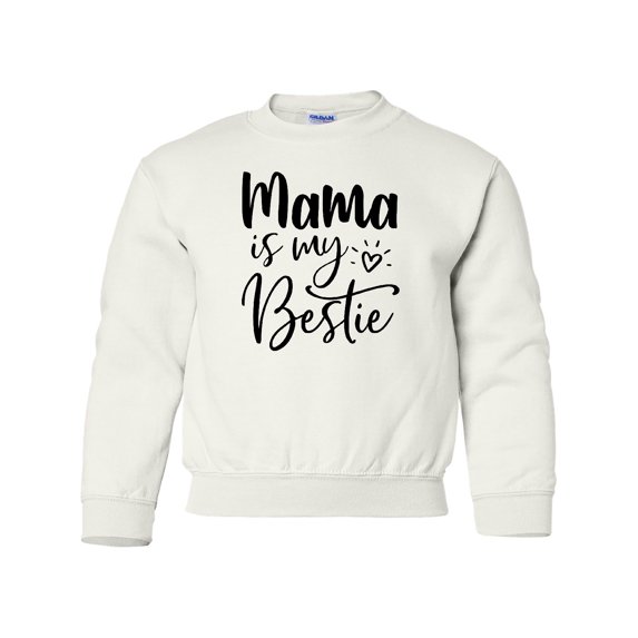 Inktastic Mama is My Bestie Youth Sweatshirt