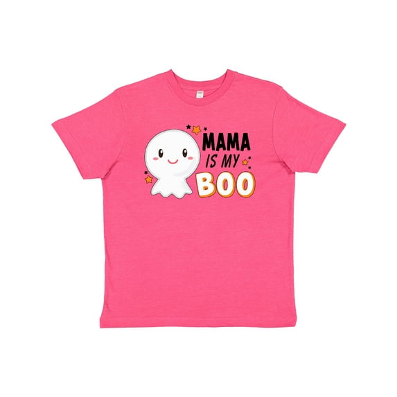 Inktastic Mama is My Boo with Cute Ghost Youth T-Shirt
