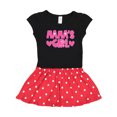 thumbnail image 1 of Inktastic Mama's Girl Pink with Hearts Gift Toddler Girl Dress, 1 of 4