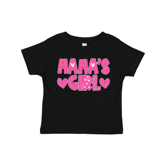 Inktastic Mama's Girl Pink with Hearts Girls Toddler T-Shirt