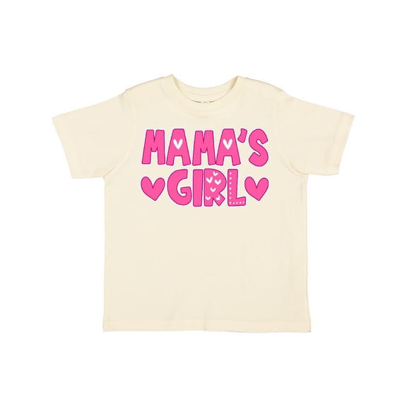 Inktastic Mama's Girl Pink with Hearts Girls Toddler T-Shirt
