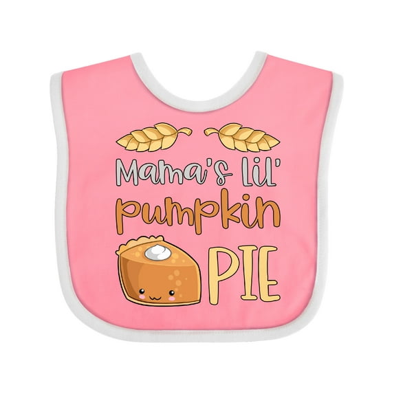 Inktastic Mama's Lil' Pumpkin Pie Cute Baby Thanksgiving Design Boys or Girls Baby Bib