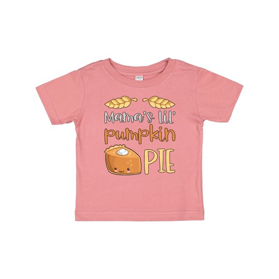 Inktastic Mama's Lil' Pumpkin Pie Cute Baby Thanksgiving Design Boys or Girls Baby T-Shirt