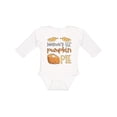 thumbnail image 1 of Inktastic Mama's Lil' Pumpkin Pie Cute Baby Thanksgiving Design Boys or Girls Long Sleeve Baby Bodysuit, 1 of 5