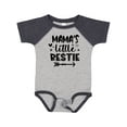 thumbnail image 1 of Inktastic Mama's Little Bestie with Arrow and Hearts Boys or Girls Baby Bodysuit, 1 of 5