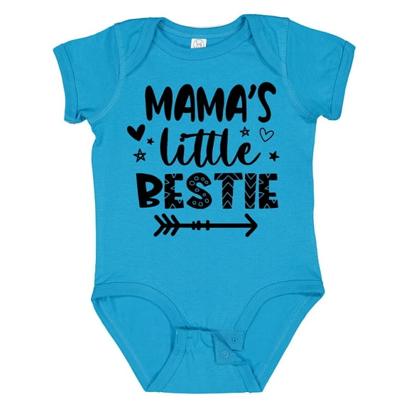 Inktastic Mama's Little Bestie with Arrow and Hearts Boys or Girls Baby Bodysuit