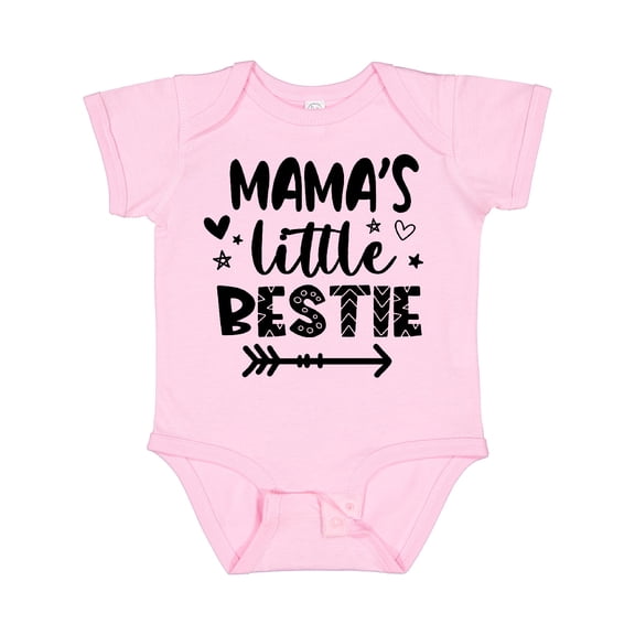 Inktastic Mama's Little Bestie with Arrow and Hearts Boys or Girls Baby Bodysuit