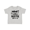 thumbnail image 1 of Inktastic Mama's Little Bestie with Arrow and Hearts Boys or Girls Baby T-Shirt, 1 of 5
