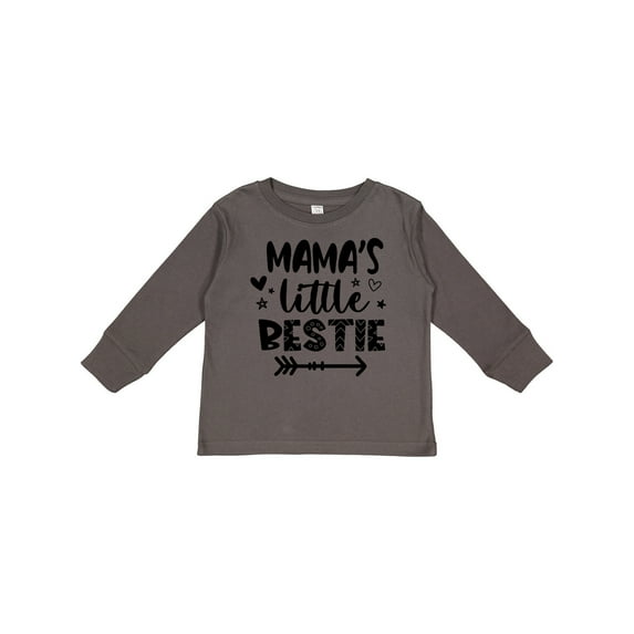 Inktastic Mama's Little Bestie with Arrow and Hearts Boys or Girls Long Sleeve Toddler T-Shirt