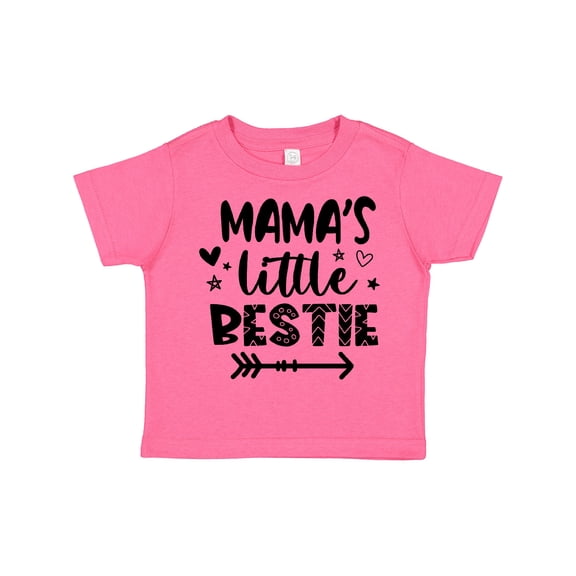 Inktastic Mama's Little Bestie with Arrow and Hearts Boys or Girls Toddler T-Shirt