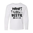 thumbnail image 1 of Inktastic Mama's Little Bestie with Arrow and Hearts Long Sleeve Youth T-Shirt, 1 of 5