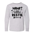 thumbnail image 1 of Inktastic Mama's Little Bestie with Arrow and Hearts Long Sleeve Youth T-Shirt, 1 of 5