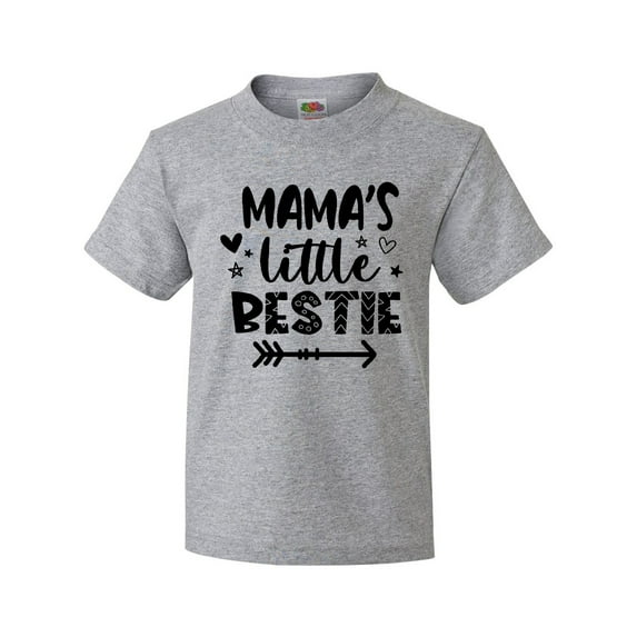 Inktastic Mama's Little Bestie with Arrow and Hearts Youth T-Shirt
