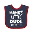 thumbnail image 1 of Inktastic Mama's Little Dude with Arrow Boys Baby Bib, 1 of 4