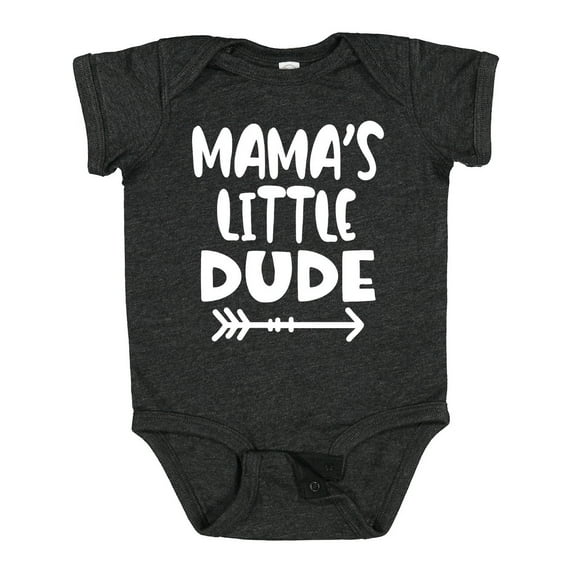 Inktastic Mama's Little Dude with Arrow Boys Baby Bodysuit