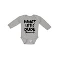 thumbnail image 1 of Inktastic Mama's Little Dude with Arrow Boys Long Sleeve Baby Bodysuit, 1 of 5