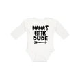 thumbnail image 1 of Inktastic Mama's Little Dude with Arrow Boys Long Sleeve Baby Bodysuit, 1 of 5