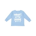thumbnail image 1 of Inktastic Mama's Little Dude with Arrow Boys Long Sleeve Toddler T-Shirt, 1 of 5