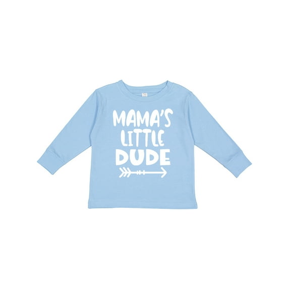 Inktastic Mama's Little Dude with Arrow Boys Long Sleeve Toddler T-Shirt