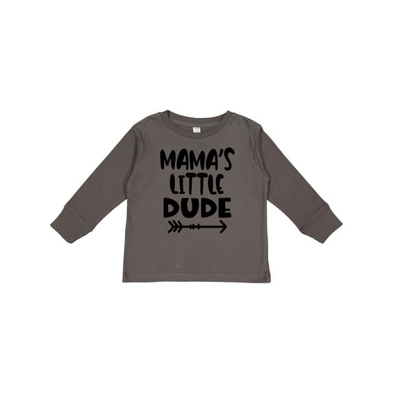 Inktastic Mama's Little Dude with Arrow Boys Long Sleeve Toddler T-Shirt