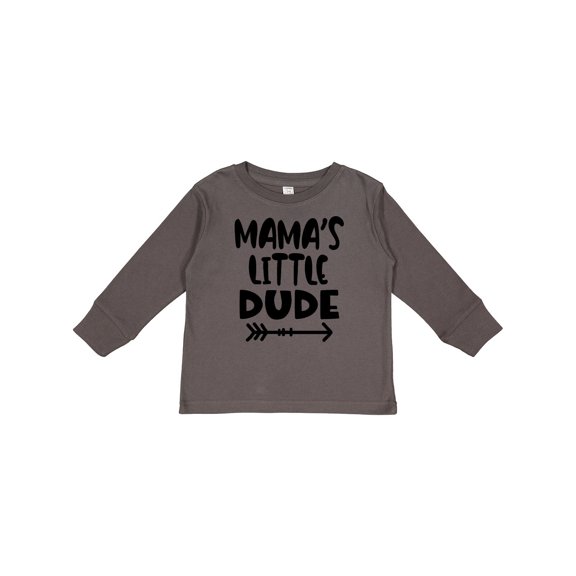 Inktastic Mama's Little Dude with Arrow Boys Long Sleeve Toddler T-Shirt