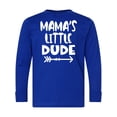 thumbnail image 1 of Inktastic Mama's Little Dude with Arrow Long Sleeve Youth T-Shirt, 1 of 5