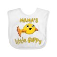 thumbnail image 1 of Inktastic Mama's Little Guppy Cute Yellow Fish Boys or Girls Baby Bib, 1 of 4