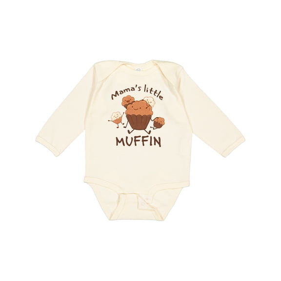 Inktastic Mama's Little Muffin Boys or Girls Long Sleeve Baby Bodysuit