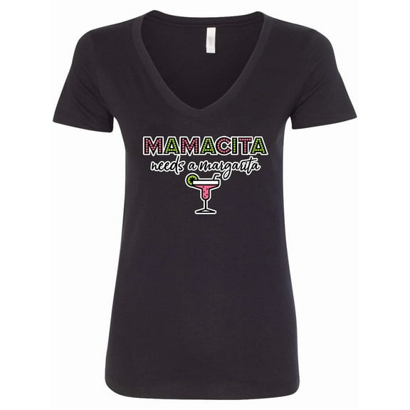 Inktastic Mamacita Margarita Women's V-Neck T-Shirt