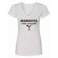 thumbnail image 1 of Inktastic Mamacita Margarita Women's V-Neck T-Shirt, 1 of 5