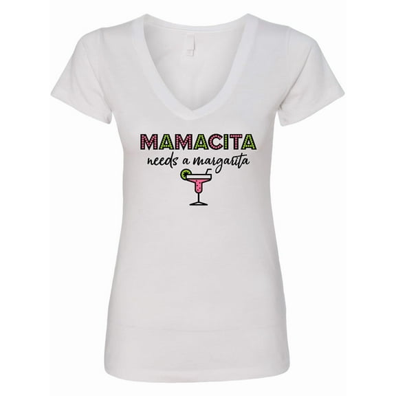 Inktastic Mamacita Margarita Women's V-Neck T-Shirt