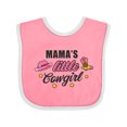 thumbnail image 1 of Inktastic Mamas Little Cowgirl with Cowgirl Hat and Boots Girls Baby Bib, 1 of 4