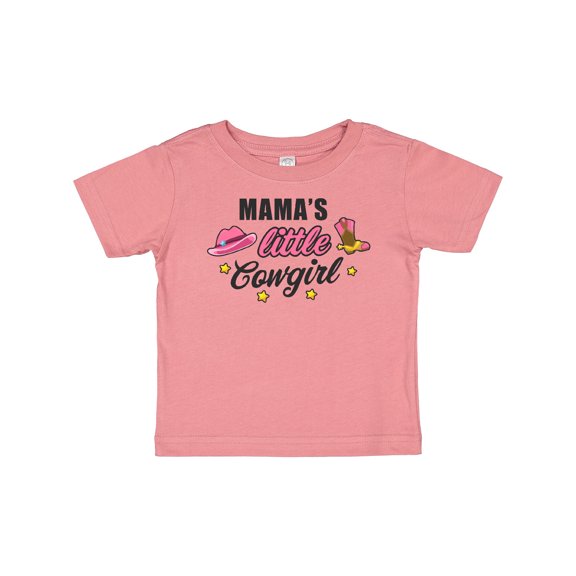 Inktastic Mamas Little Cowgirl with Cowgirl Hat and Boots Girls Baby T-Shirt