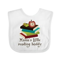 Inktastic Mamas Little Reading Buddy Bookworm Boys or Girls Baby Bib