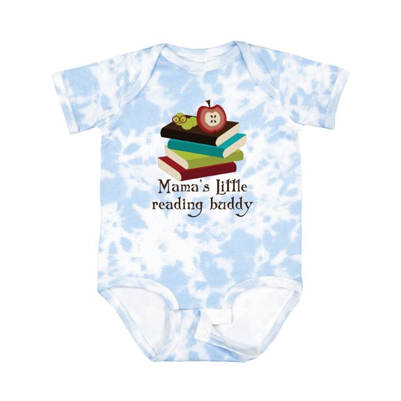 Inktastic Mamas Little Reading Buddy Bookworm Boys or Girls Baby Bodysuit