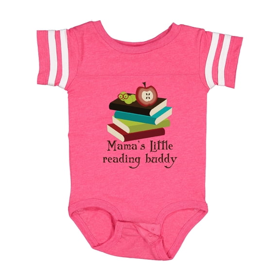 Inktastic Mamas Little Reading Buddy Bookworm Boys or Girls Baby Bodysuit
