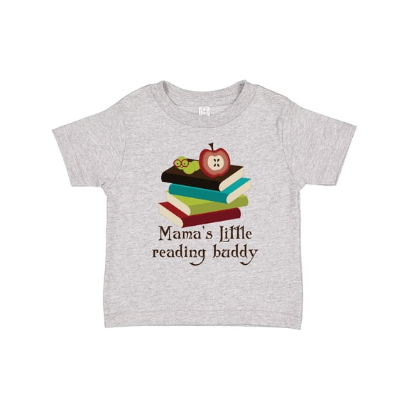 Inktastic Mamas Little Reading Buddy Bookworm Boys or Girls Toddler T-Shirt