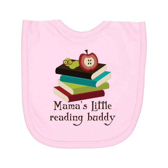 Inktastic Mamas Little Reading Buddy Bookworm Newborn Bib