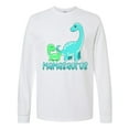 thumbnail image 1 of Inktastic Mamasaurus with Cute Brontosaurus Family Long Sleeve T-Shirt, 1 of 5