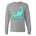 thumbnail image 1 of Inktastic Mamasaurus with Cute Brontosaurus Family Long Sleeve T-Shirt, 1 of 5