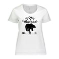 thumbnail image 1 of Inktastic Mamaw Bear Grandma Women's Plus Size T-Shirt, 1 of 5