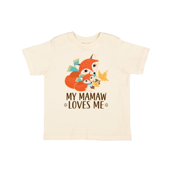 Inktastic Mamaw Loves Me Gift Fox Boys or Girls Toddler T-Shirt