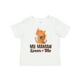 thumbnail image 1 of Inktastic Mamaw Loves Me Girl Granddaughter Cat Girls Toddler T-Shirt, 1 of 5