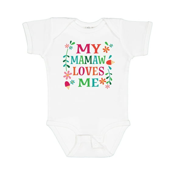 Inktastic Mamaw Loves Me Girls Apparel Girls Baby Bodysuit